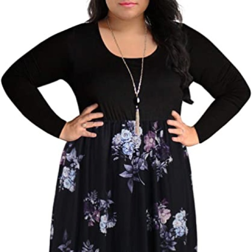 Nemidor women’s long sleeve maxi dress - size 24
